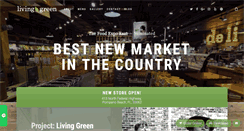 Desktop Screenshot of livinggreenfreshmarket.com